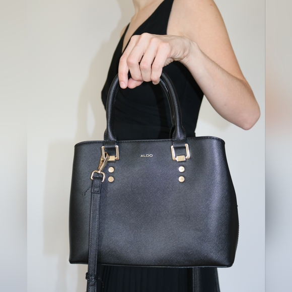 Aldo handbag satchel with crossover strap - Picture 1 of 8